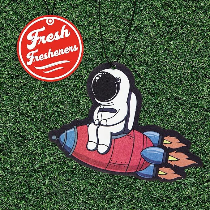 Astronaut Car Air Freshener 4 Pack Scented With Premium Oils By Fresh Fresheners